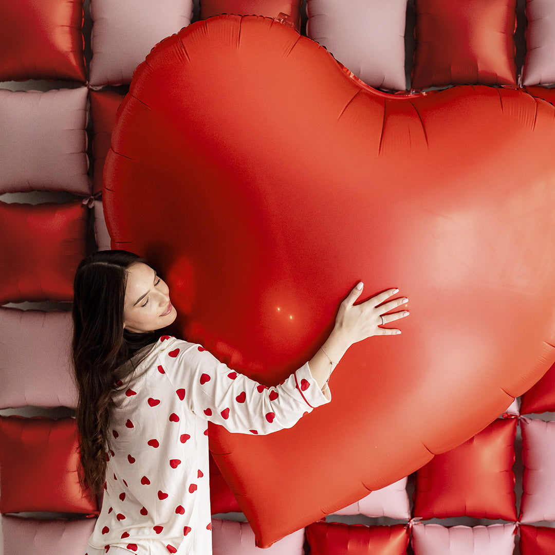 300 Stück Hängende Herz-Dekorationen – Für Valentinstag, Hochzeit, Geburtstag – Rosa, Rot, Silber, Mit Glitzer