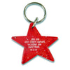 Schlüsselanhänger Stern - Rot
