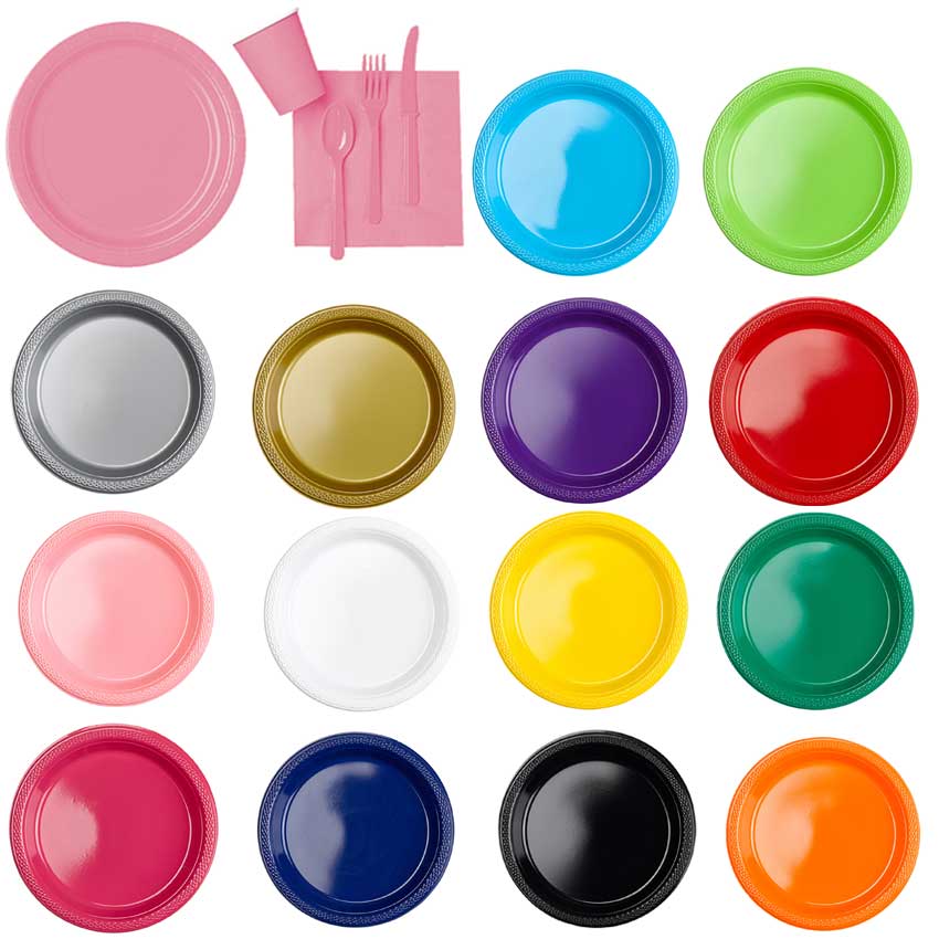 Uni Einweg Papier Teller 22,8 cm 8er-Set