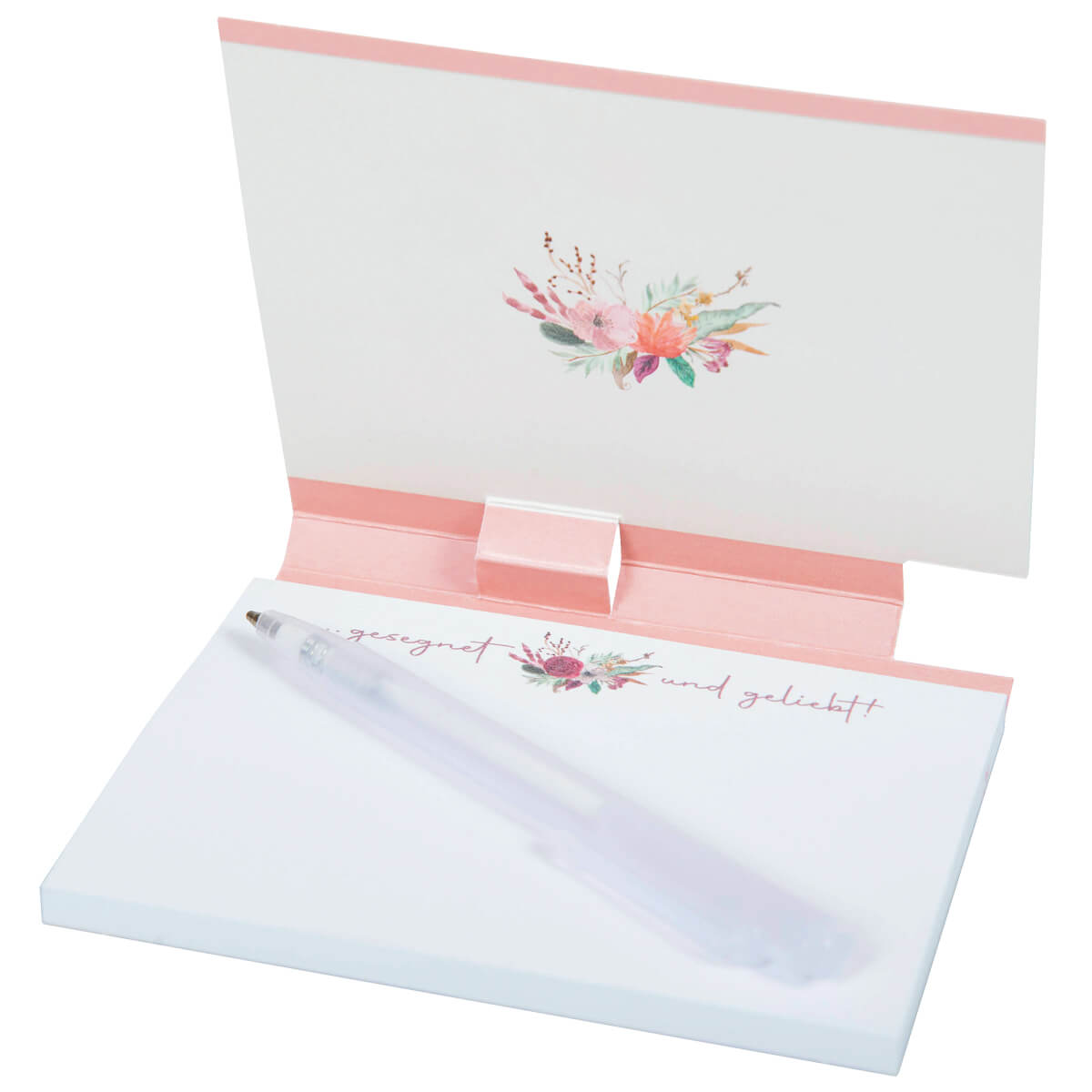 Haftnotizblock mit Stift "Du bist ein Gedanke Gottes... Psalm 139"