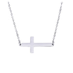 Halskette mit Kreuz aus Edelstahl