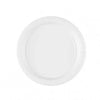 Uni Einweg Papier Teller 22,8 cm 8er-Set - weiß