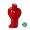 Figur Speckstein Schutzengel "begleitend" 10cm - Rot