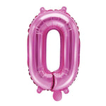 Folienballon,Luftbefüllung,Zahlenballon,pink,Geburtstag,Geschenk,dekorieren,glänzend,Fotorequisite,Zahl 0