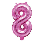 Folienballon,Luftbefüllung,Zahlenballon,pink,Geburtstag,Geschenk,dekorieren,glänzend,Fotorequisite,Zahl 8