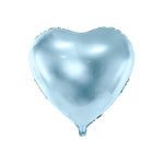 Folienballon Herz hellblau