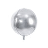 Folienballon Kugel einfarbig 40cm - Silber