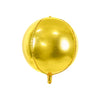 Folienballon Kugel einfarbig 40cm - golden