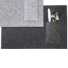 Tischset aus Filz - Schwarz
