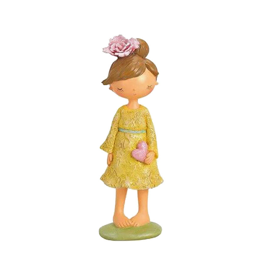 Deko Figur Mädchen, Deko Mädchen, Dekofigur, Mädchen mit Herz