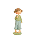 Deko Figur Junge mit Vögelchen, Deko Junge, Dekofigur, Kinderzimmer Deko