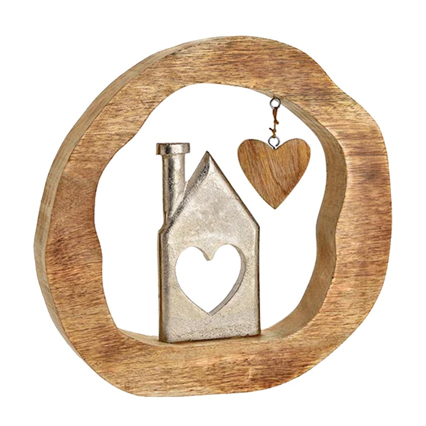 Deko Mangoholz Metall