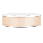Satinband 12 mm x 25 m creme geschenkband, schleifenband