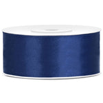 Satinband 25 mm x 25 m dunkelblau