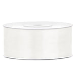 Satinband 25 mm x 25 m hellcreme