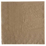 Servietten braun natur einfarbig 20Stk 33cm