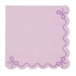 Servietten mit Rüschen 33 x 33 cm lila