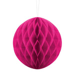 Wabenball aus Papier 20 cm pink