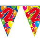 (0,10€/m) Wimpelkette mit bunten Luftballons 10m (15 Flaggen)