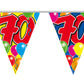 (0,10€/m) Wimpelkette mit bunten Luftballons 10m (15 Flaggen)