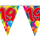 (0,10€/m) Wimpelkette mit bunten Luftballons 10m (15 Flaggen)