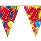 (0,10€/m) Wimpelkette mit bunten Luftballons 10m (15 Flaggen)