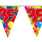(0,10€/m) Wimpelkette mit bunten Luftballons 10m (15 Flaggen)