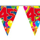 (0,10€/m) Wimpelkette mit bunten Luftballons 10m (15 Flaggen)