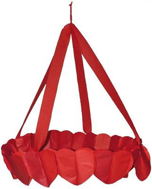 Kronleuchter Herz Rot 70cm