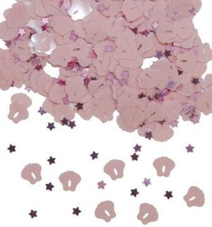 Konfetti Füße rosa 14g