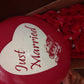 100 bedruckte Luftallons rot "Just Married"
