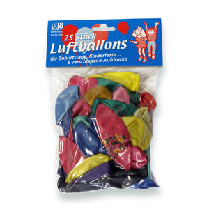 25 Luftballons mit 5 verschiedenen christlichen Motiven