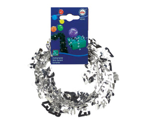 Draht-Girlande Zahl 25 silber