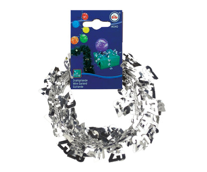 Draht-Girlande Zahl 25 silber