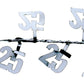 Draht-Girlande Zahl 25 silber