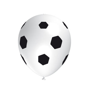 15 bedruckte Ballons Fußball