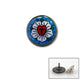 Lutherrose Anstecker aus Metall 1,5 cm mit Karte zur Erklärung der Symbolik