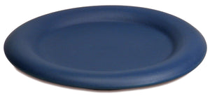 Kerzenuntersetzer aus Keramik, rund 10cm - blau