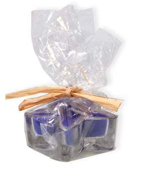 Kerzenglas Stern 5cm Blau