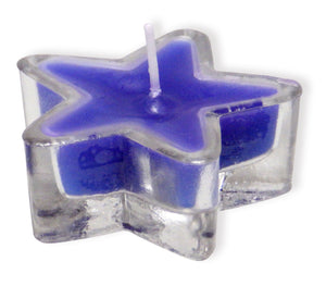 Kerzenglas Stern 5cm Blau