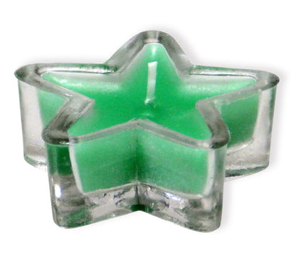 Kerzenglas Stern 5cm Grün