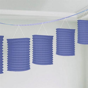 Papier Girlande mit 8 Laternen 3,65m