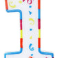 Zahlenkerze XL - 11 cm groß mit Halter