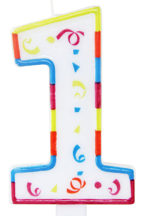 Zahlenkerze XL - 11 cm groß mit Halter
