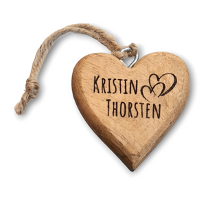 personalisiertes Holzherz 4cm