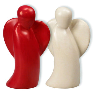 Figur Speckstein Schutzengel "begleitend" 10cm