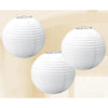Lampions Laternen 3er-Set  24cm - weiß