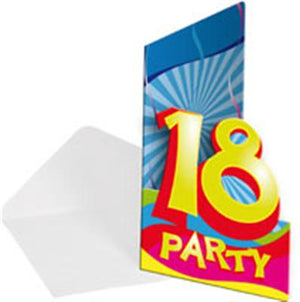 Einladungskarten Swirls im 8er-Pack