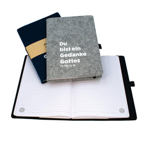 Notizbuch DIN A5 aus rPET-Filz