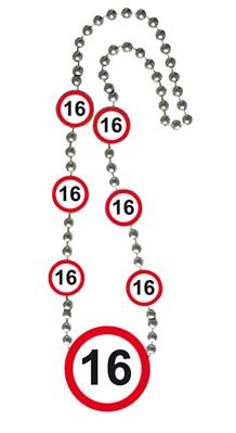 Kette Verkehrszeichen Zahl 16
